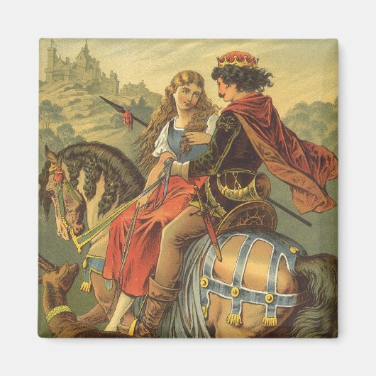  Victoriaans tapijt, broer en zuster Magneet (Voorkant)