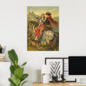  Victoriaans tapijt, broer en zuster Poster (Thuiskantoor)