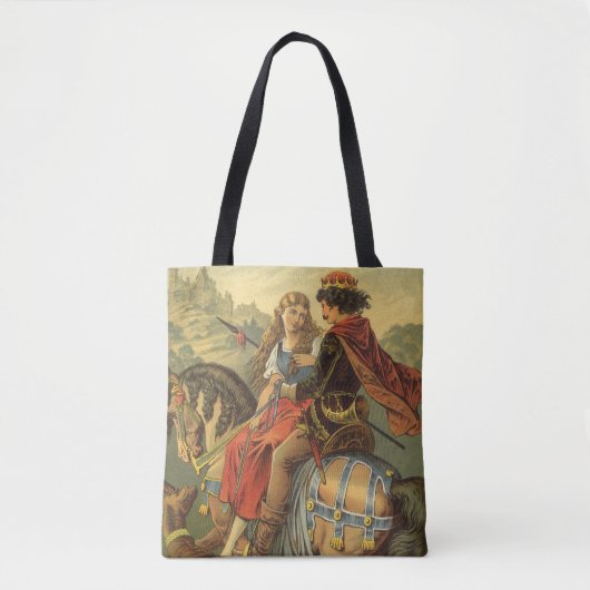  Victoriaans tapijt, broer en zuster Tote Bag (Voorkant)