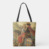  Victoriaans tapijt, broer en zuster Tote Bag (Achterkant)