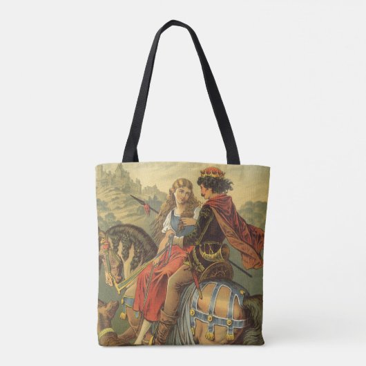  Victoriaans tapijt, broer en zuster Tote Bag (Achterkant)