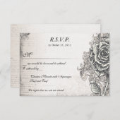 Victoriaans Tattoo Roos RSVP (Voorkant / Achterkant)