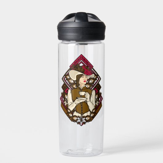 Victoriaans Tea Lady Waterfles (Voorkant)