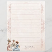  Victoriaans Tea Lined Naam Stationery Paper (Voorkant)