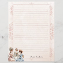  Victoriaans Tea Lined Naam Stationery Paper