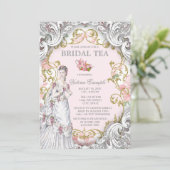  Victoriaans Tea Party Kaart (Staand voorkant)