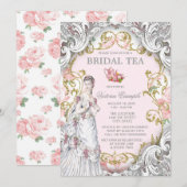  Victoriaans Tea Party Kaart (Voorkant / Achterkant)