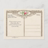 Victoriaans Tea Party voor moeder en dochter Feestdagenkaart (Achterkant)