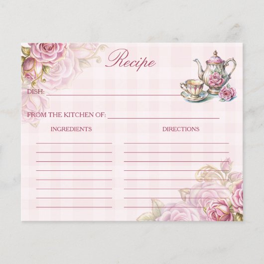 Victoriaans Tea Party vrijgezellenfeest Recept Kaa (Voorkant)