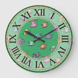 Victoriaans Tea Time Large Clock Grote Klok