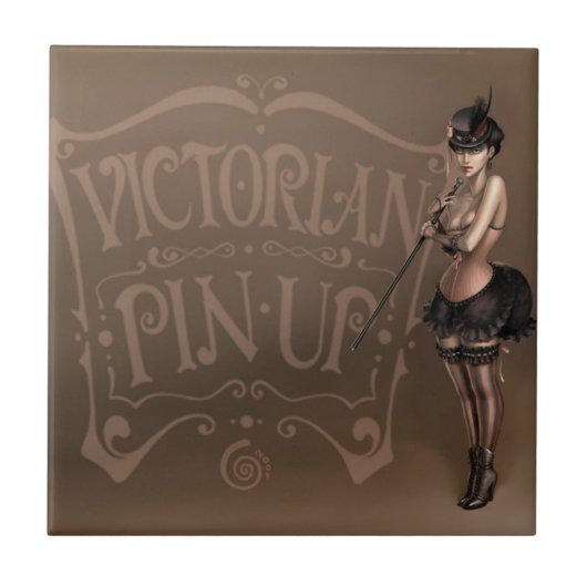 Victoriaans tegel tegeltje (Voorkant)