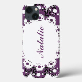 Victoriaans telefoon Natalie Elegant Damask Case-Mate iPhone Case