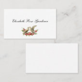 Victoriaans telefoonkaart visitekaartje (Voorkant / Achterkant)