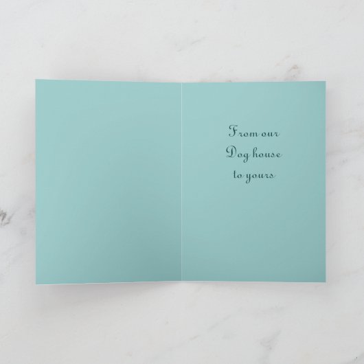 Victoriaans Terriër Hond Kerst Kaart (Binnen)