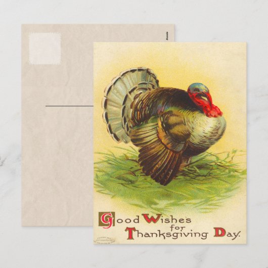 Victoriaans Thanksgiving Briefkaarten (Voorkant / Achterkant)