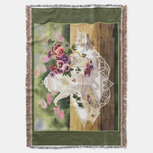 Victoriaans thee deken (Voorkant Verticaal)