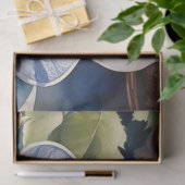 Victoriaans thee en schotel decoupage tissuepapier (Geschenk)