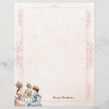  Victoriaans thee persoonlijk briefpapier