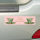 Victoriaans theebeker Bumpersticker (Op auto)