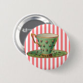  Victoriaans theebeker Ronde Button 5,7 Cm (Voorkant /achterkant)