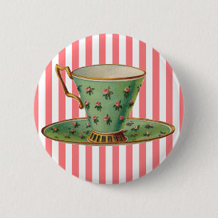  Victoriaans theebeker Ronde Button 5,7 Cm
