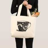 Victoriaans theebeker Totebag Grote Tote Bag (Voorkant (product))