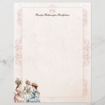  Victoriaans Theemonogram briefpapier