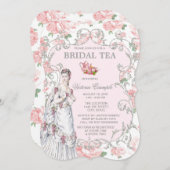 Victoriaans theepartij kaart (Voorkant / Achterkant)