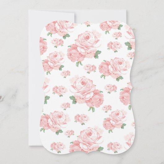 Victoriaans theepartij kaart (Achterkant)