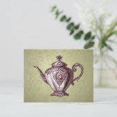  Victoriaans theepot Briefkaart (Staand voorkant)