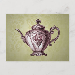 Victoriaans theepot Briefkaart