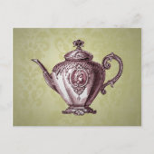 Victoriaans theepot Briefkaart (Voorkant)