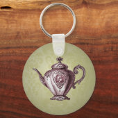  Victoriaans theepot Sleutelhanger (Voorkant)
