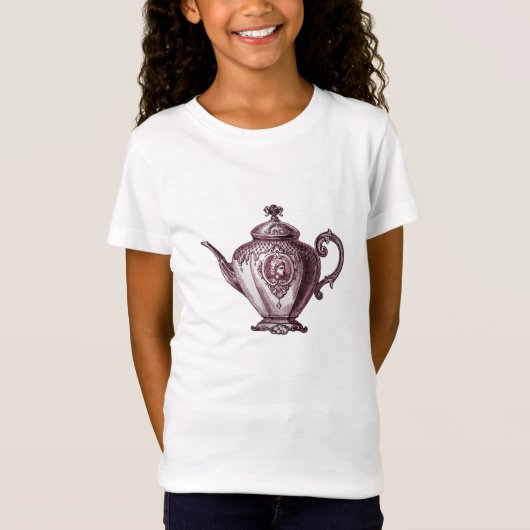  Victoriaans theepot T-shirt (Voorkant)