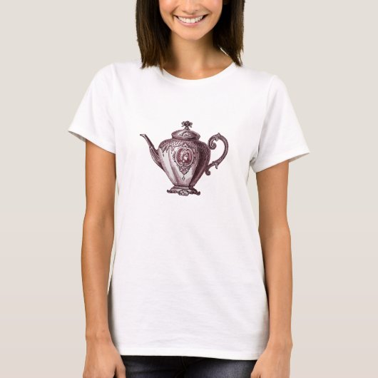Victoriaans theepot T-shirt (Voorkant)