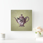  Victoriaans theepot Vierkante Klok (Huis)