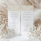 Victoriaans-thema bruiloft ceremonie programma Kaa