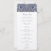 Victoriaans-thema bruiloft ceremonie programma Kaa (Achterkant)