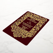 Victoriaans tijdperk 1844 Art Nouveau  grens Folie Uitnodiging (Gedraaid)