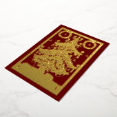  Victoriaans tijdperk 1873 kerstboom Folie Feestdagenkaart (Gedraaid)