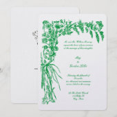 Victoriaans Tijdperk 1874 Botanische Bloemen Borde Kaart (Voorkant / Achterkant)