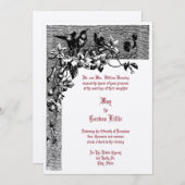 Victoriaans Tijdperk 1874 Hummingbird Pair Bloemen Kaart (Voorkant / Achterkant)