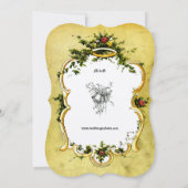 Victoriaans Tijdperk 1878 Bloemen Cartouche Bruilo Kaart (Achterkant)