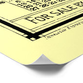  Victoriaans Tijdperk 1880 Spool Kalender Poster (Hoek)