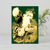  Victoriaans tijdperk 1884 Oude kerstman Folie Feestdagenkaart (Staand Voorkant)