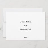 Victoriaans Tijdperk 1887 Santa & Rendier Kerstmis Feestdagenkaart (Achterkant)