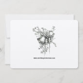 Victoriaans Tijdperk 1890 Cornucopias Foliage Wedd Kaart (Achterkant)