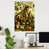 Victoriaans tijdperk 1890 slakken Poster (Thuiskantoor)