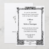 Victoriaans Tijdperk 1894 Keltische Knots Border W Kaart (Voorkant / Achterkant)