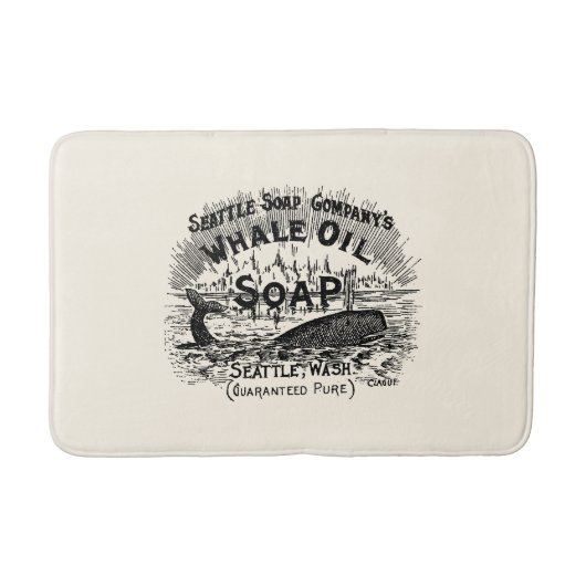 Victoriaans tijdperk 1894 walvisolie zeep en Badmat (Voorkant)